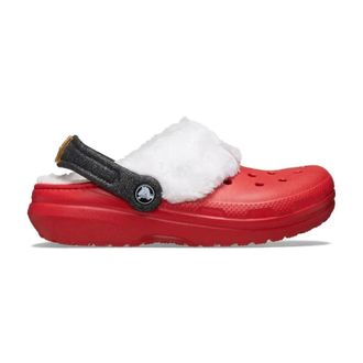 Crocs Classic Lined Santa 210933-6WE Clogs Mens Red White Casual Shoes KFC656