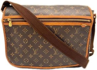Louis Vuitton Vintage, unisex, Bruin, ONE Size, Leer, Pre-owned Monogram Shoulder Bag