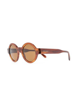 Giorgio Armani Occhiali da sole tondi - Marrone