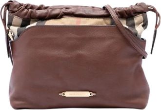 Burberry Pre-owned Vintage Bucket Bag - Dames - Vintage Tas - Bruin - ONE Size - Leer - Vintage