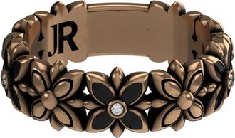 John Richmond Ring met Bloemmotief - Dames - Ringen - Bruin - ONE Size - Accessoires