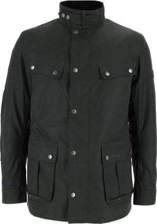 Barbour Duke Wax Jacket - Heren - Zomerjassen - Groen - S - Katoen - Jassen