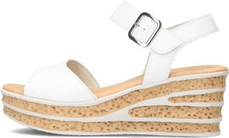 Gabor Elegante witte sandalen - Dames - Sleehakken - Wit - 40 EU - Leer - Schoenen