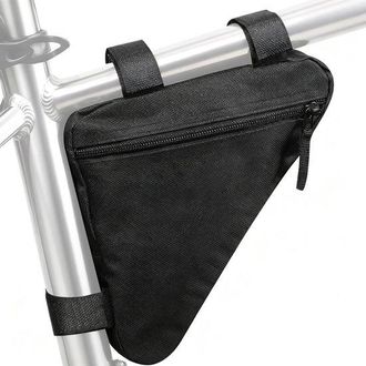 OEM Bolsa Para Cuadro De Bicicleta, Bolsa Triangular Ligera Para Cuadro De Bicicleta (peque&ntilde;a, Negra)