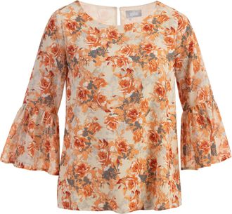 Usha Blouse Dames Oranje lichtgeel