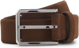 BOSS Caleb Leather Belt in Dark Brown at Nordstrom, Size 40