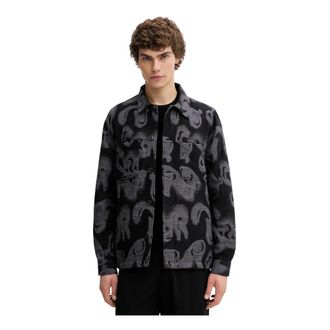 Paul Smith Overshirt met patroon op de borst - Heren - Zomerjassen - Veelkleurig - XL - Katoen - Jassen