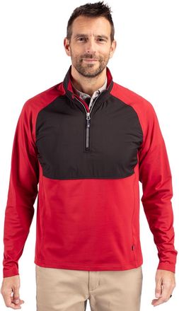 Cutter & Buck Adapt Eco Knit Hybrid Recycled Mens Quarter Zip