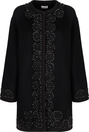 P.A.R.O.S.H. Womens Wool Coat - Black - Size Medium