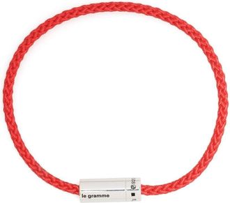 Le Gramme 7g Nato polished bracelet - unisex - Cotton/Sterling Silver - 17