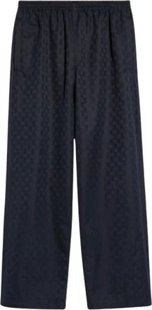 Gucci Pantalones de Algod&oacute;n GG - Trousers - Hombre - Azul - L