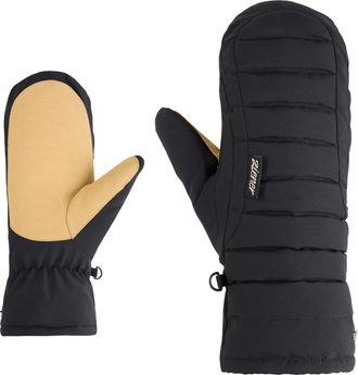 Ziener F&auml;ustlinge ZIENER ISCADA-Z MITTEN glove, Damen, Gr. L, schwarz, Materialmix, Handschuhe F&auml;ustlinge