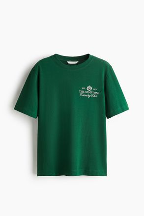 H&M T-Shirt mit Print - Green