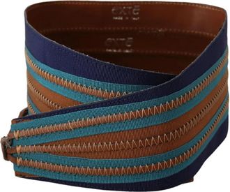 Exte Italiaanse leren taille riem - Dames - Riemen - Bruin - ONE Size - Leer - Accessoires