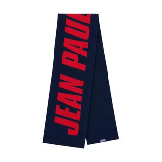 Jean Paul Gaultier Sciarpa in lana con logo - - Accessories - Donna - Blu - ONE SIZE
