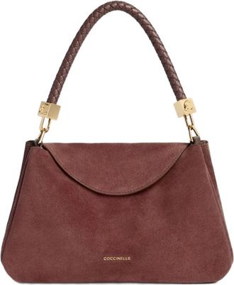 Coccinelle Tiggy Suede - Dames - Handtassen - Bruin - ONE Size - Leer - Tassen