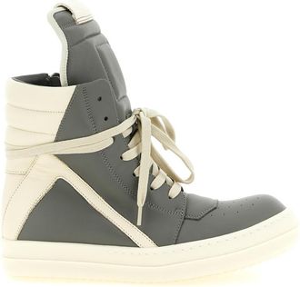 Rick Owens Grey High Top Sneakers