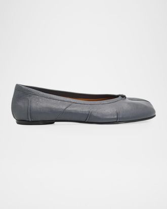 Maison Margiela Tabi Leather Ballerina Flats