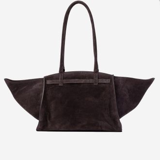 Benedetta Bruzziches Womens Mame Suede Shoulder Bag Dark Purple
