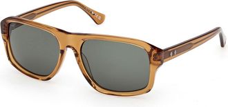 Web Eyewear WE0393 39N Mens Sunglasses Yellow Size 57