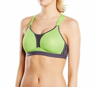 Anita Dynamix Star Maximum Support Sport Bra In Green/anthracite