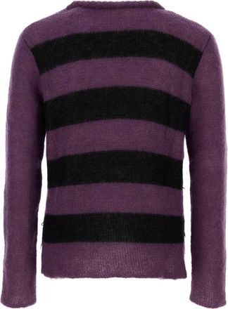 Namacheko Mens Layer Sweater Purple Virgin Wool Mohair
