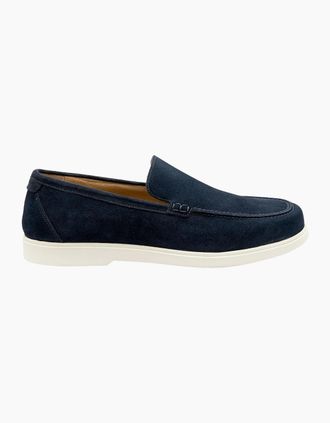 Loake Mens Loake TUSCANY SUEDE CASUAL SHOE NAVY SUEDE - Size: 11