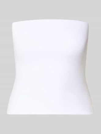 Review Schmal geschnittenes Bandeau-Top in Weiss, Gr&ouml;&szlig;e XL