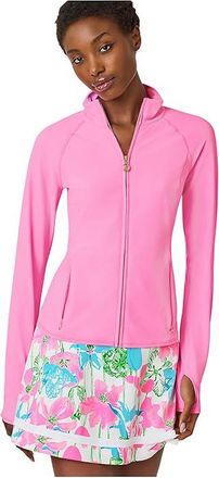 Lilly Pulitzer Breaker Jacket Upf 50+ Womens Coat Pink Worth : XXS, Nylon/Spandex
