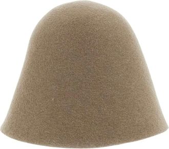 Jacquemus Cloche-hoed - Dames - Accessoires - Beige - Maat: 58 CM Zijde