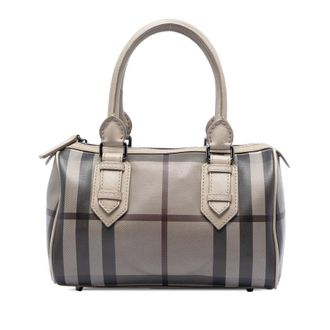 Burberry Pre-owned Burberry Smoke Check Coated Canvas Chester Boston Bag Ladies 0AOOS9KAZ5UJS4SB