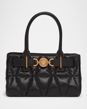 Versace Medusa 95 Small Quilted Leather Shoulder Bag
