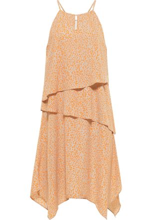 Izia midi-jurk Dames Oranje Beige