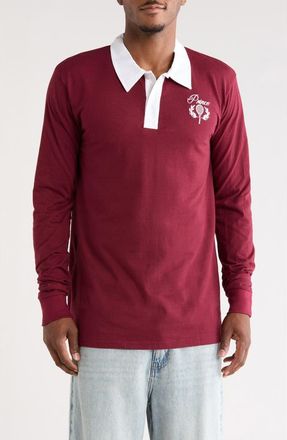 Prince Long Sleeve Rugby Polo in Brown at Nordstrom Rack, Size X-Large