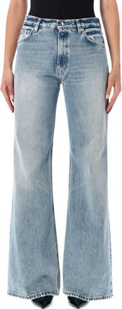 Haikure Light Blue Flared High Rise Jeans