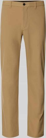 Tommy Hilfiger Straight Leg Hose aus atmungsaktivem Material Modell DENTON in Beige, Gr&ouml;&szlig;e 31/32