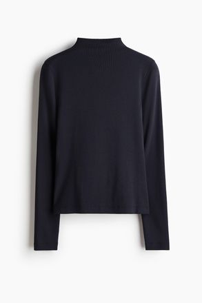 H&M Shirt mit Turtleneck - Blue