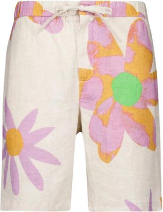 Frescobol Carioca Felipe Linen Shorts - Heren - Korte Broeken - Veelkleurig - W30 - Linnen - Korte Broeken