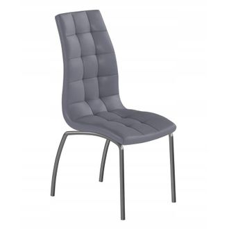 OEM Silla Gris Para Sal&oacute;n/cocina, Perfilada, Cuero Ecol&oacute;gico, Moderno Furnitex