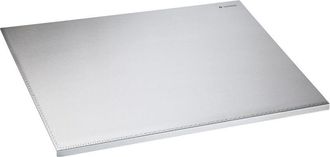 Zassenhaus Zassenhaus Piano di lavoro da cucina in acciaio inox, 60 x 50 cm, con pratico bordo scalato in cm, bordo di arresto per lavori sicuri