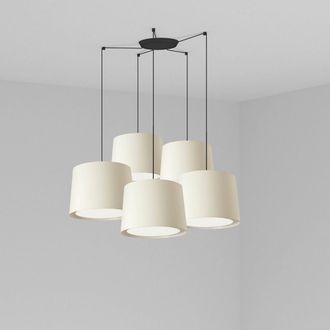 Faro Barcelona Faro Conga - L&aacute;mpara De Techo Colgante Cluster, Blanca, E27