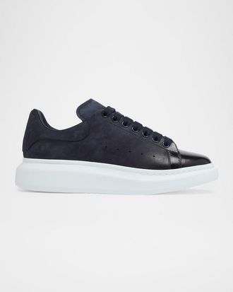 Alexander McQueen Men & apos;s Oversized Spray-Toe Suede Sneakers