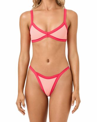 L*Space Taylor Bikini Top In Fresh Squeezed Pout