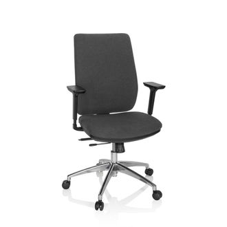 hjh OFFICE Silla de oficina profesional tela gris oscuro