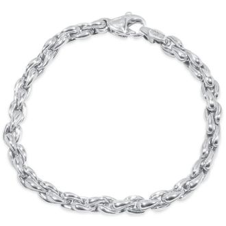 Pompeii3 Mens Designer Cable Link 14k Gold (38gram) or Platinum (61gram) 6.5mm Bracelet 8.5