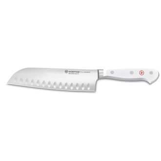 W&uuml;sthof Classic White 7 Inch Santoku Knife