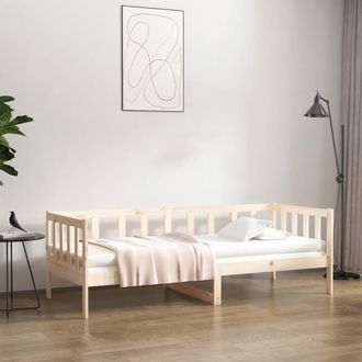 vidaXL Sof&aacute; Cama Sin Colch&oacute;n Madera Maciza De Pino 80x200 Cm Vidaxl