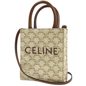 Celine Pre-owned Mini Bags, female, White, Size: ONE SIZE Pre-owned Vintage Canvas Mini Bag