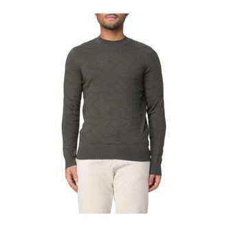 A|X Armani Exchange Trui met ronde hals - Heren - Truien - Groen - Maat: L Wol