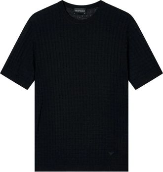 Emporio Armani T-Shirt - Heren - T-shirts - Zwart - 3XL - Katoen - Tops